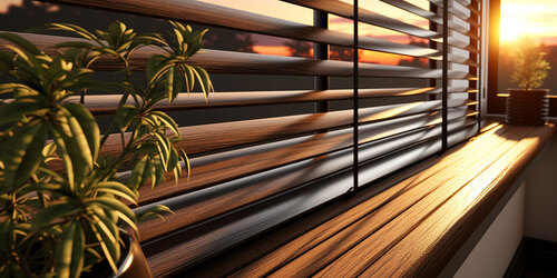 MEGAVIEW: Modern Wooden Blinds with a Unique View Gap